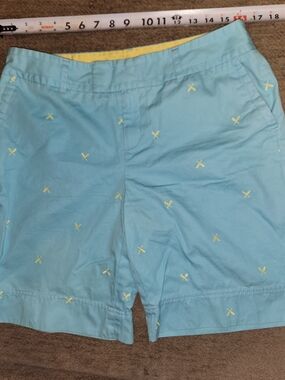 Lilly Pulitzer Crystal Blue‎ golf shorts in Mini Oars  vintage size 10
